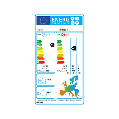 Climatiseur mobile split PortaSplit (3,5 kW - 12 000 BTU)