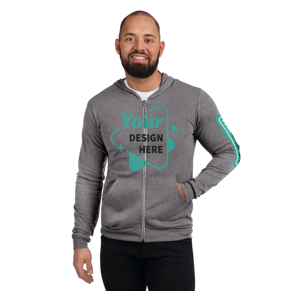 Unisex Lightweight Zip Hoodie | Bella + Canvas 3939