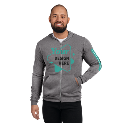 Sweat à Capuche Unisexe Zippé Léger | Bella + Canvas 3939